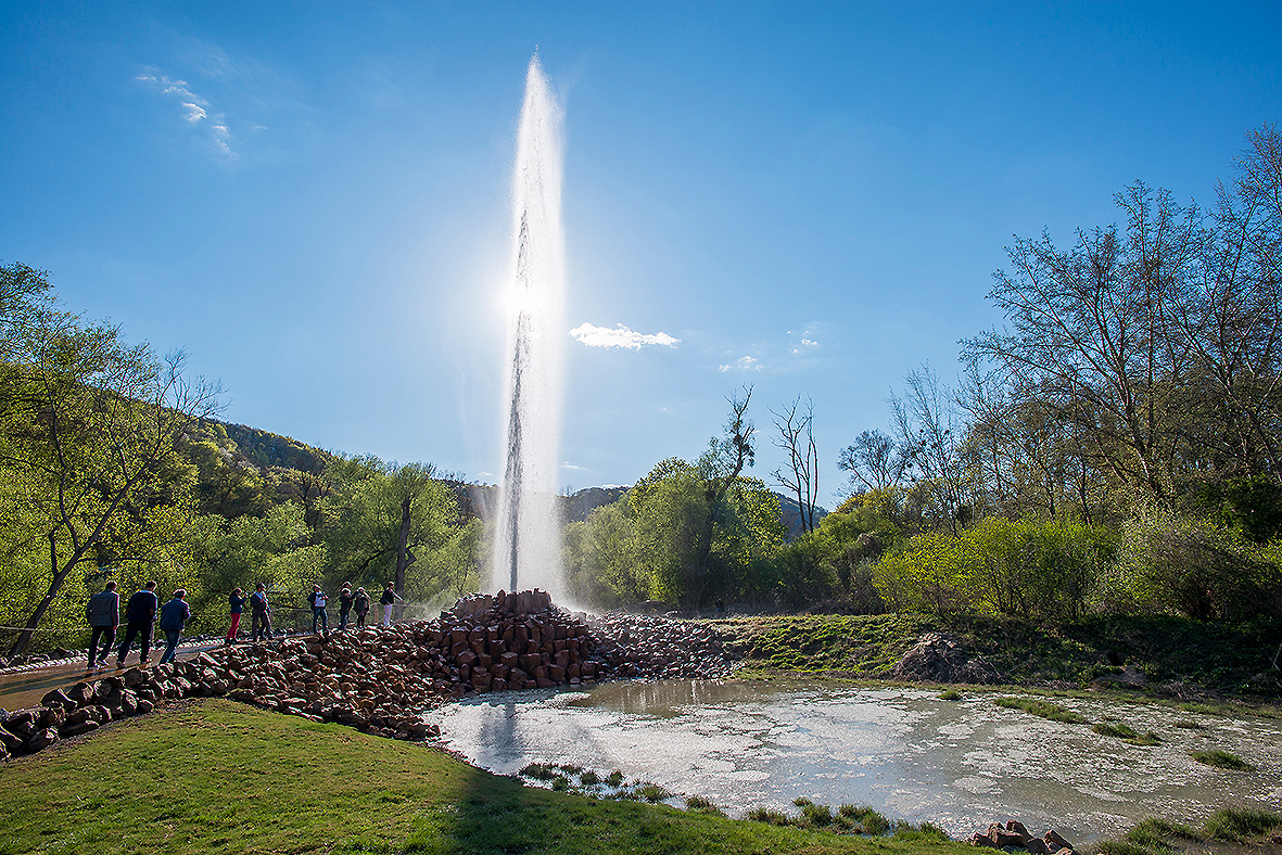 Geysir Ausbruch